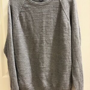 J.Crew Men’s Heather Gray Crewneck Sweater Lightweight Knit Pullover
